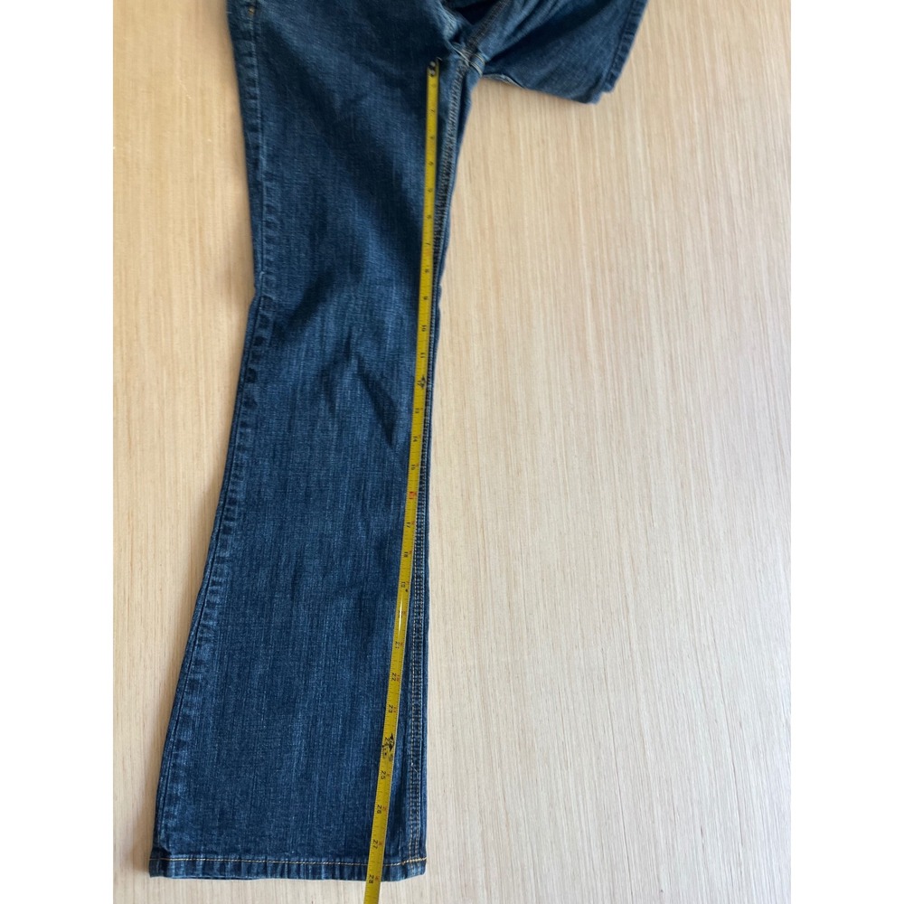 Arizona Jean Co Favorite Flare Dark Wash Low Rise Denim Jeans Womens Size 3 Avg - Picture 4 of 7